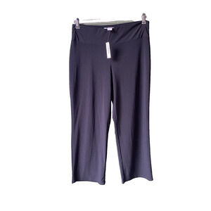 White House Black Market Crop Pants Womens Small NEW Black Pull On Soft Stretch